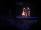Rebecca Spencer and Sutton Foster captured on the big screen at the Hollywood Bowl Into the Woods