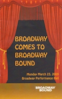 Program Cover for BWay Comes to Broadway Bound Benefit