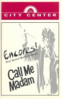 Program for Encores! - Call Me Madam