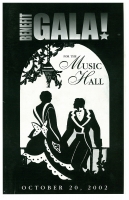 Program Cover for Benefit for Music Hall, Tarrytown, NY